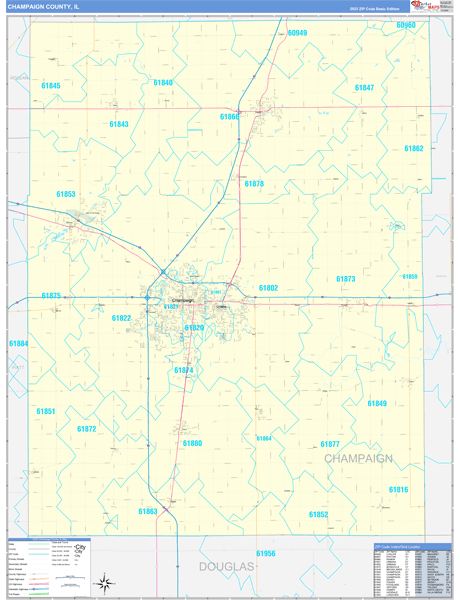 Champaign County Digital Map Basic Style