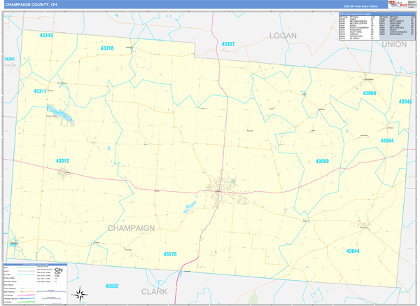 Champaign County Digital Map Basic Style