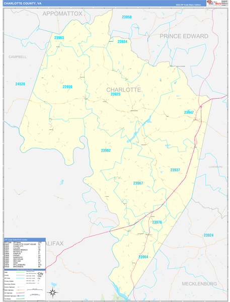Charlotte County Digital Map Basic Style