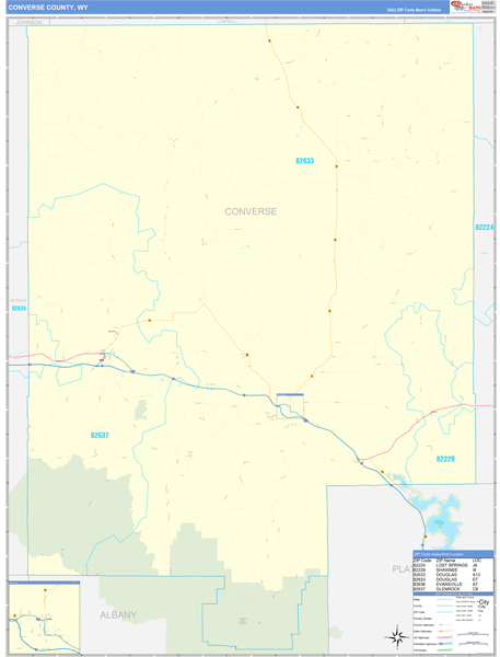 Converse County Digital Map Basic Style