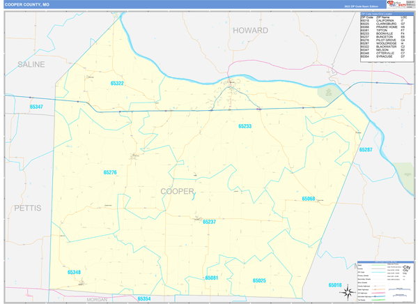 Cooper County Digital Map Basic Style