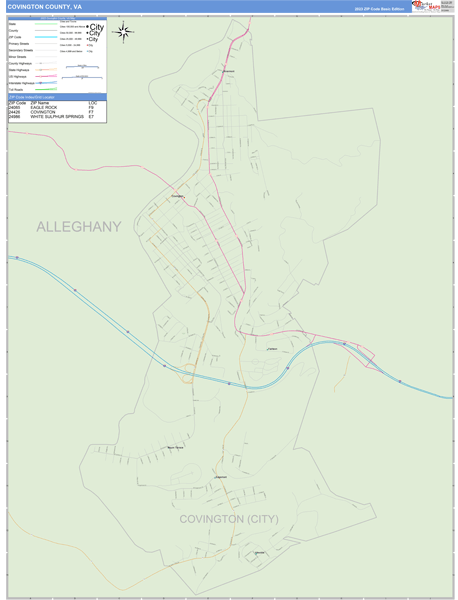 Covington County Digital Map Basic Style