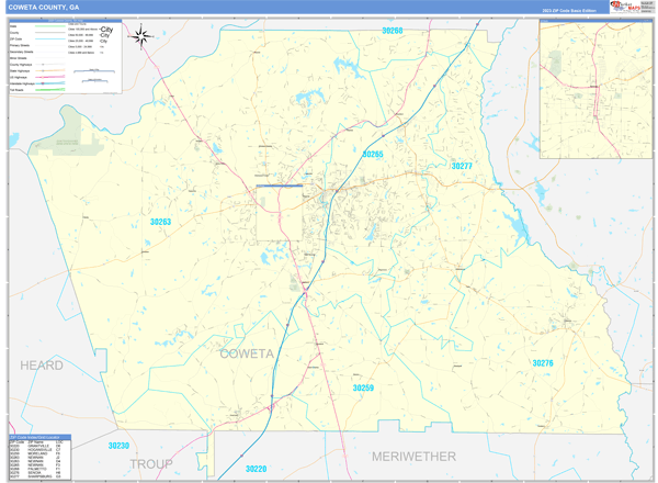 Coweta County Digital Map Basic Style