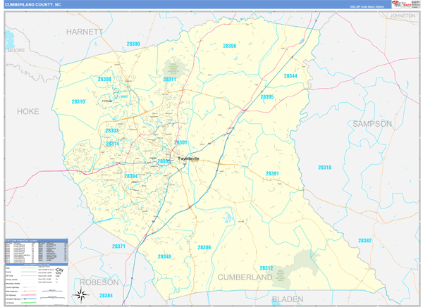 Cumberland County Digital Map Basic Style
