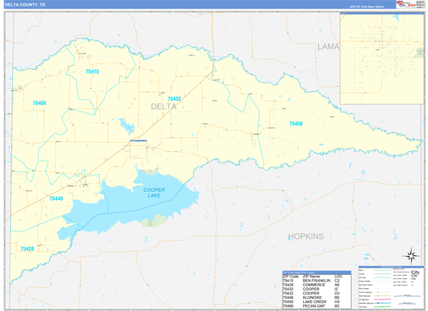 Delta County Digital Map Basic Style