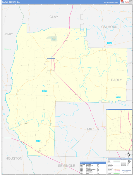 Early County Digital Map Basic Style