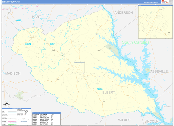 Elbert County Digital Map Basic Style