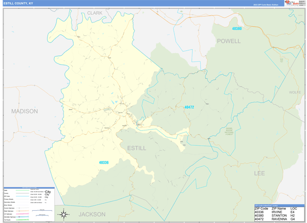 Estill County Digital Map Basic Style