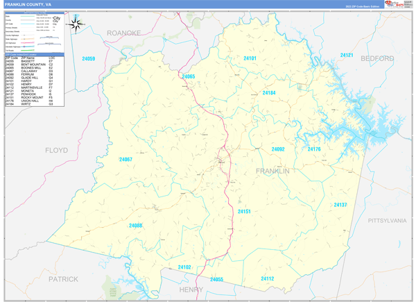 Maps of Franklin County Virginia - marketmaps.com