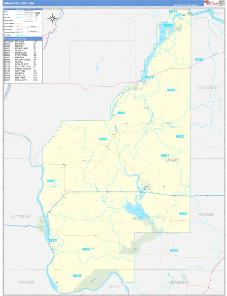 Grant County Digital Map Basic Style