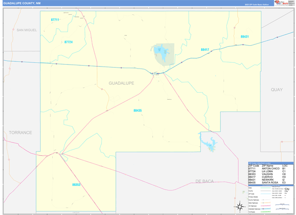 Guadalupe County Digital Map Basic Style