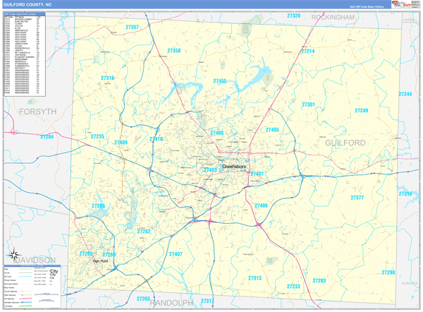 Guilford County Digital Map Basic Style