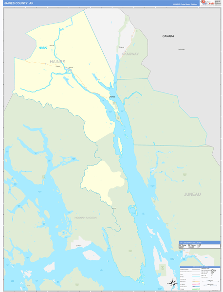 Haines County Digital Map Basic Style