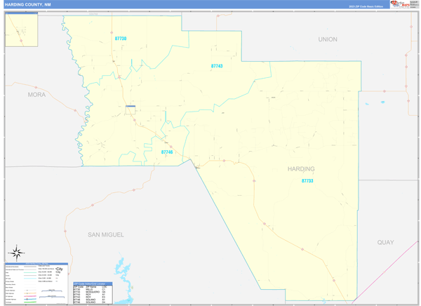 Harding County Digital Map Basic Style