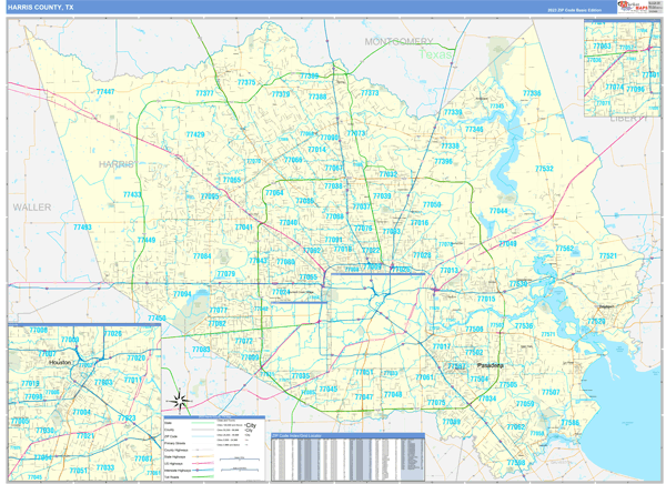 Harris County Map Book Basic Style