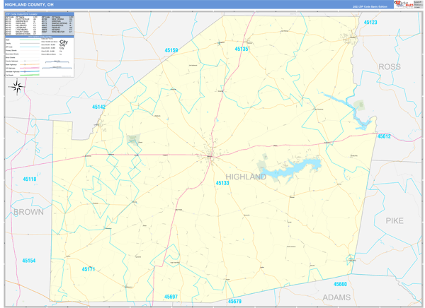 Highland County Digital Map Basic Style