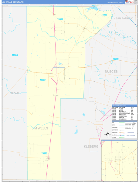 Maps Of Jim Wells County Texas - Marketmaps.com