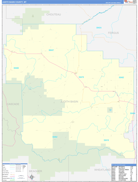 Maps of Judith Basin County Montana - marketmaps.com