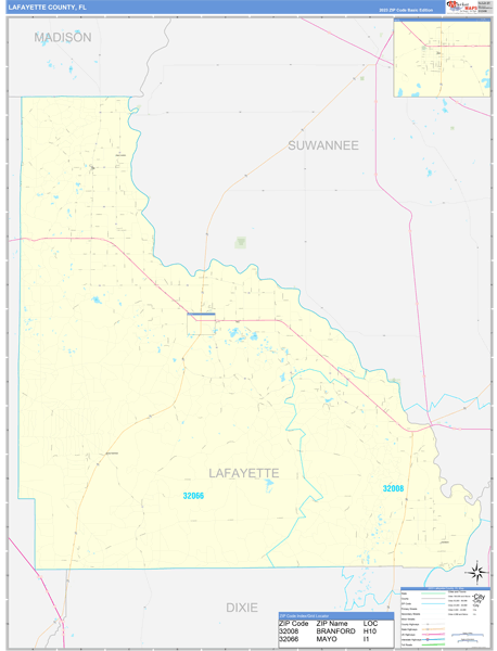 Lafayette County Digital Map Basic Style