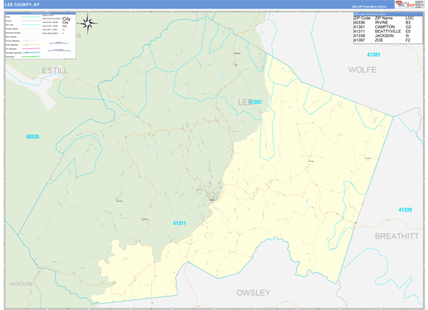 Lee County Digital Map Basic Style