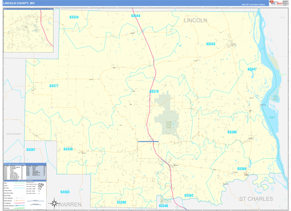 Lincoln County Digital Map Basic Style