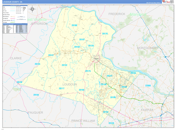 Loudoun County Digital Map Basic Style