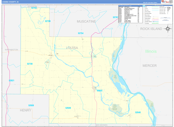 Louisa County Digital Map Basic Style