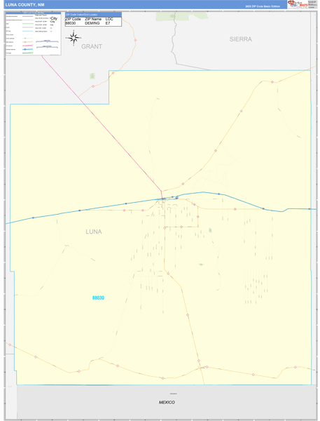 Luna County Digital Map Basic Style
