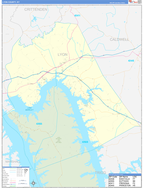 Lyon County Digital Map Basic Style