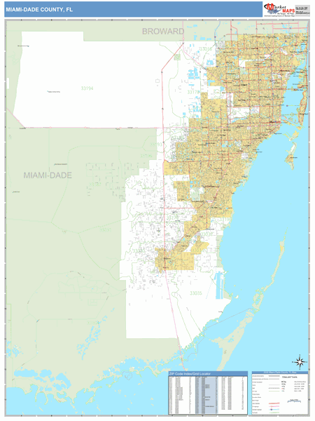 Maps of Miami Dade County Florida - marketmaps.com