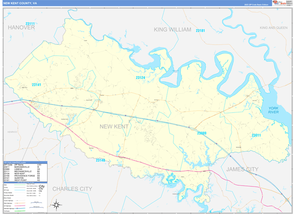 Maps of New Kent County Virginia - marketmaps.com