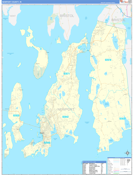 Newport County Digital Map Basic Style