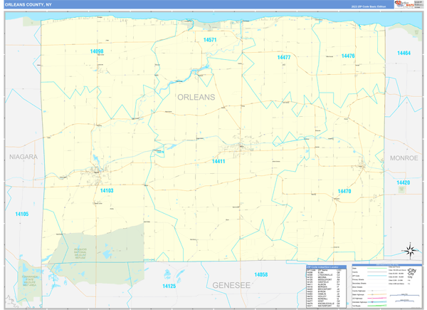 Orleans County Digital Map Basic Style