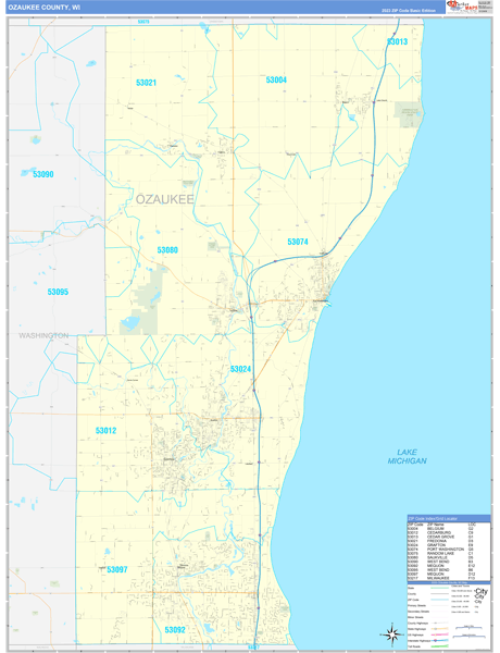 Maps Of Ozaukee County Wisconsin