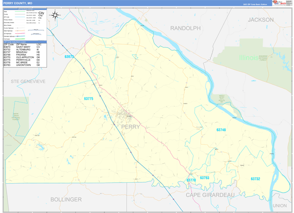 Perry County Digital Map Basic Style