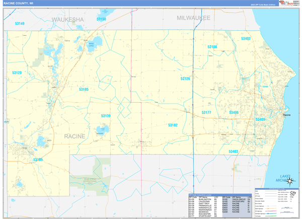 Racine County Digital Map Basic Style