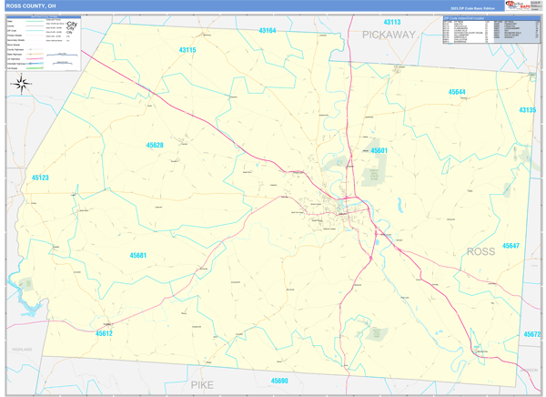 Ross County Digital Map Basic Style