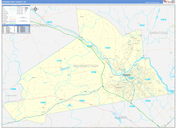Schenectady County Digital Map Basic Style