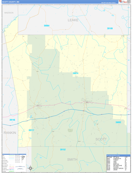 Scott County Digital Map Basic Style