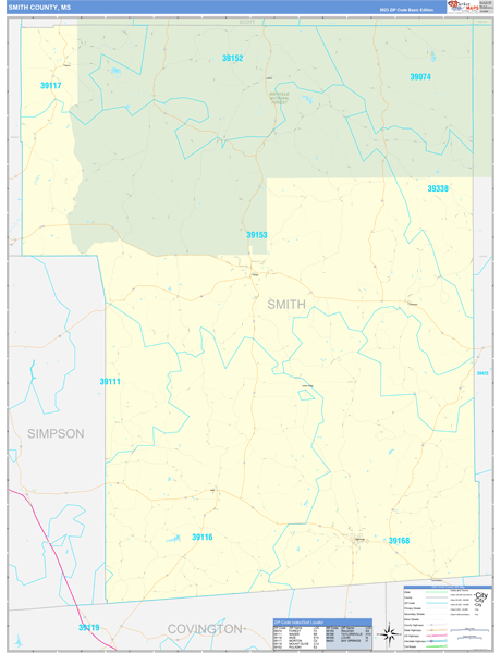 Smith County Digital Map Basic Style
