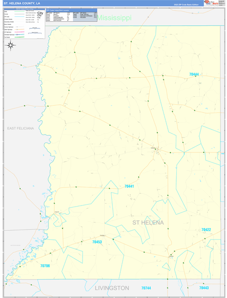 Maps of St. Helena Parish (County) Louisiana - marketmaps.com