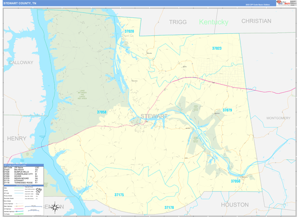 Stewart County Digital Map Basic Style