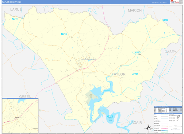 Taylor County Digital Map Basic Style
