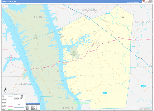 Trigg County Digital Map Basic Style