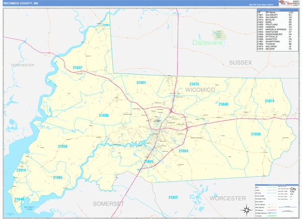 Wicomico County Map Book Basic Style