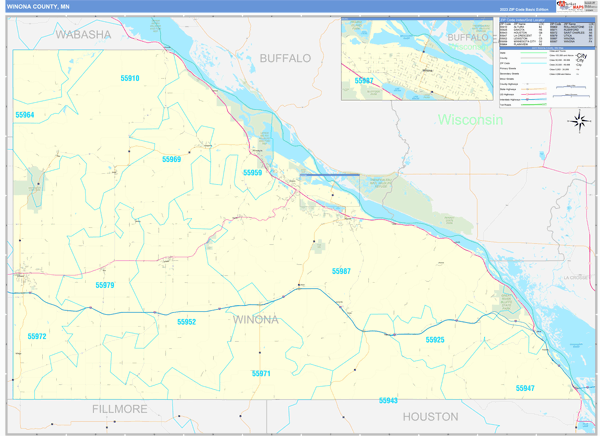 Winona County Digital Map Basic Style
