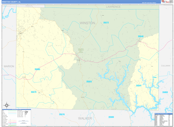 Winston County Digital Map Basic Style