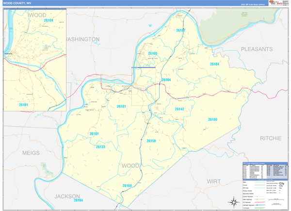 Wood County Digital Map Basic Style
