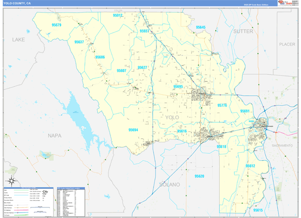 Yolo County Digital Map Basic Style