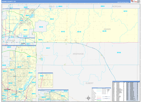 Maps of Adams County Colorado - marketmaps.com